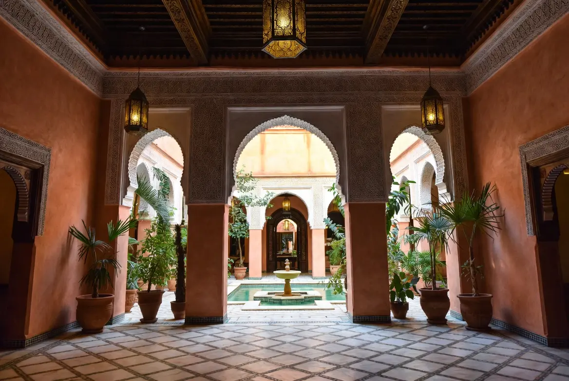 Traditional Moroccan riad